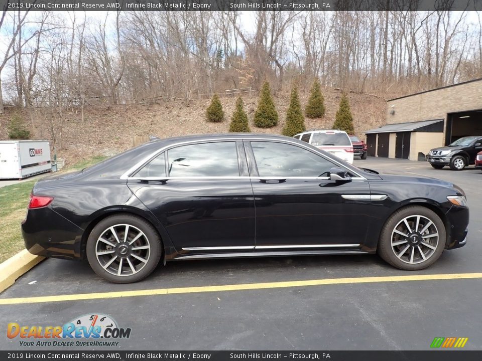 2019 Lincoln Continental Reserve AWD Infinite Black Metallic / Ebony Photo #3