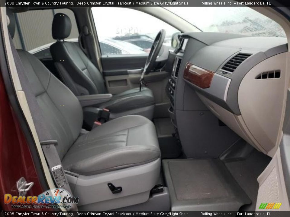 2008 Chrysler Town & Country Touring Deep Crimson Crystal Pearlcoat / Medium Slate Gray/Light Shale Photo #6