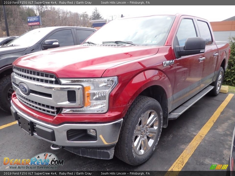 2019 Ford F150 XLT SuperCrew 4x4 Ruby Red / Earth Gray Photo #1