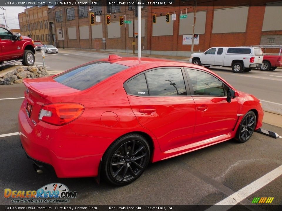 2019 Subaru WRX Premium Pure Red / Carbon Black Photo #2