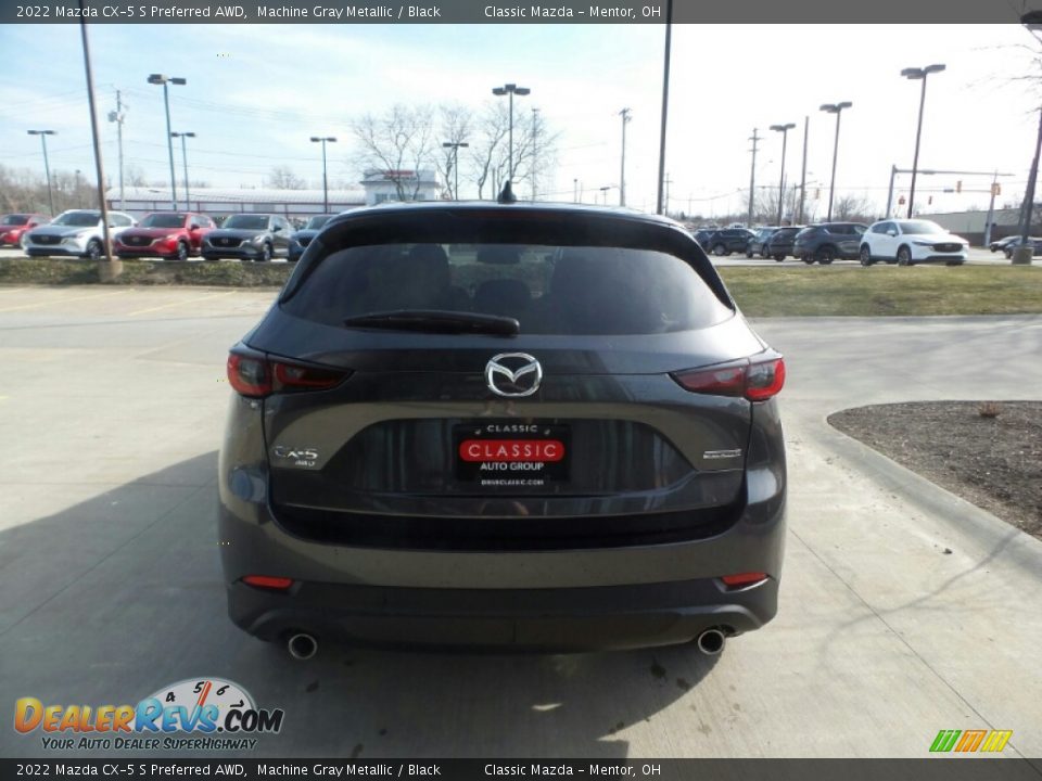 2022 Mazda CX-5 S Preferred AWD Machine Gray Metallic / Black Photo #5