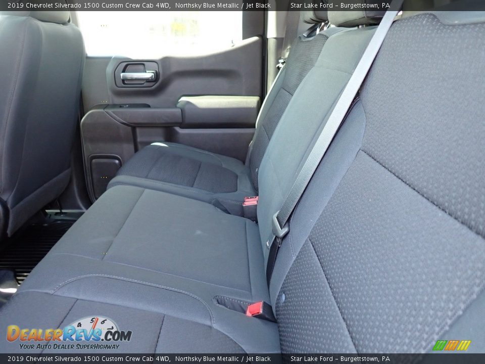 2019 Chevrolet Silverado 1500 Custom Crew Cab 4WD Northsky Blue Metallic / Jet Black Photo #11