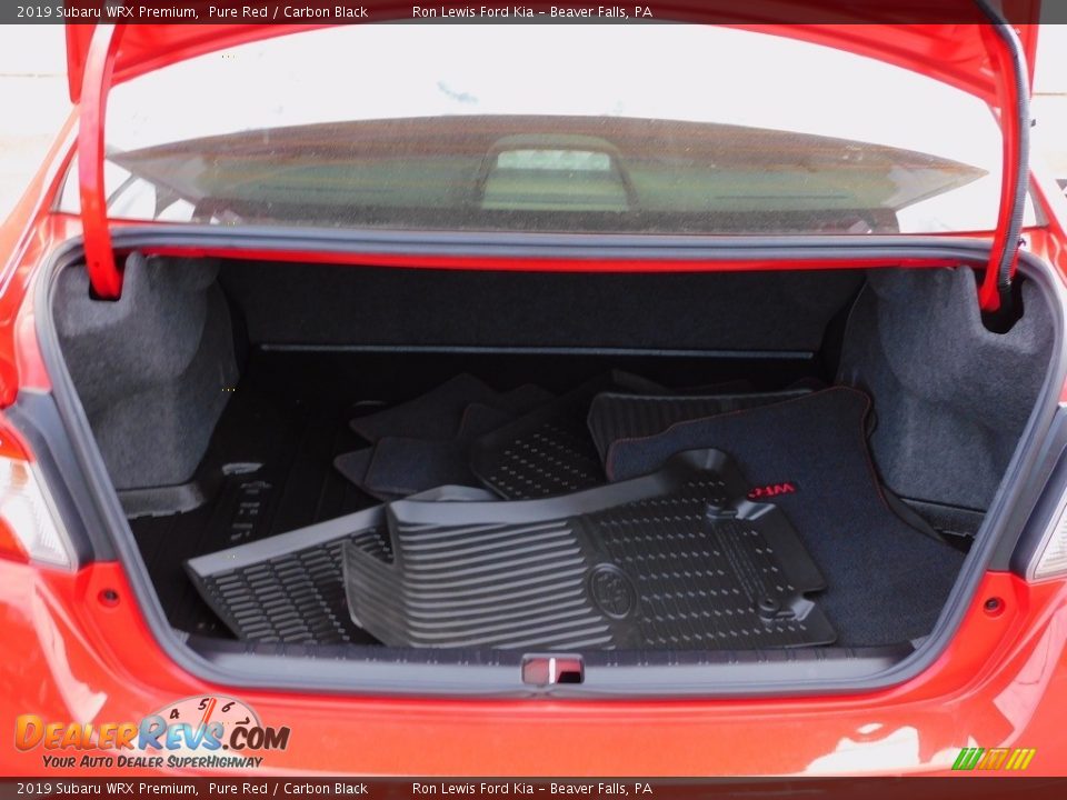 2019 Subaru WRX Premium Pure Red / Carbon Black Photo #5