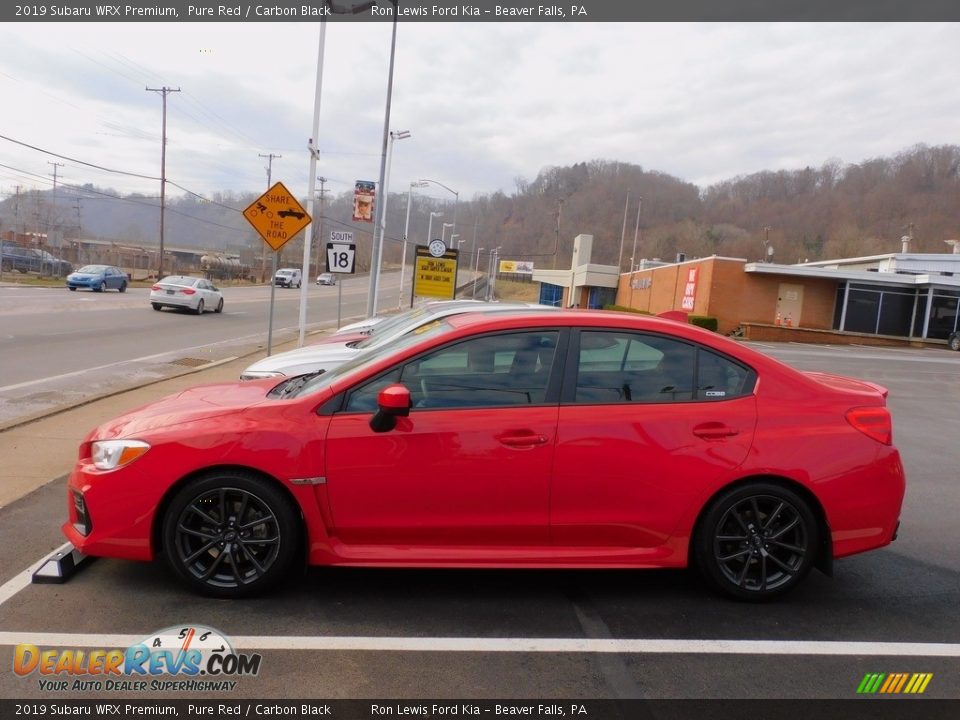 2019 Subaru WRX Premium Pure Red / Carbon Black Photo #7