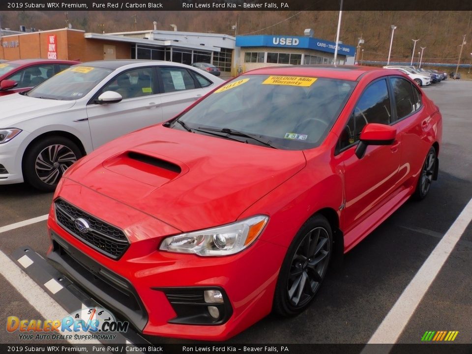 2019 Subaru WRX Premium Pure Red / Carbon Black Photo #8