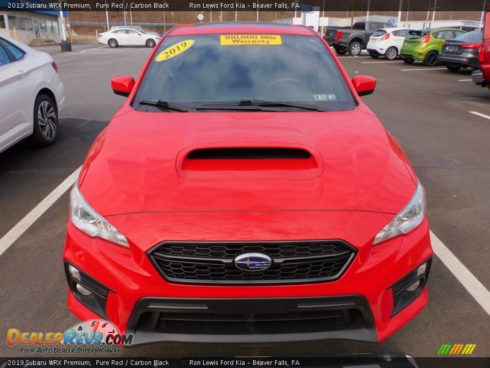 2019 Subaru WRX Premium Pure Red / Carbon Black Photo #9