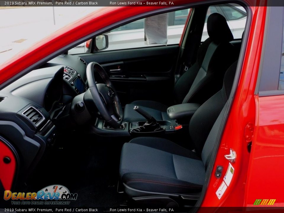 2019 Subaru WRX Premium Pure Red / Carbon Black Photo #11