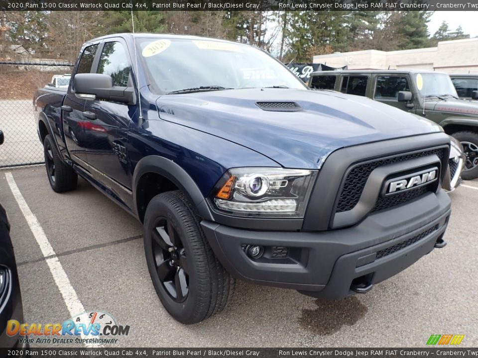 2020 Ram 1500 Classic Warlock Quad Cab 4x4 Patriot Blue Pearl / Black/Diesel Gray Photo #2