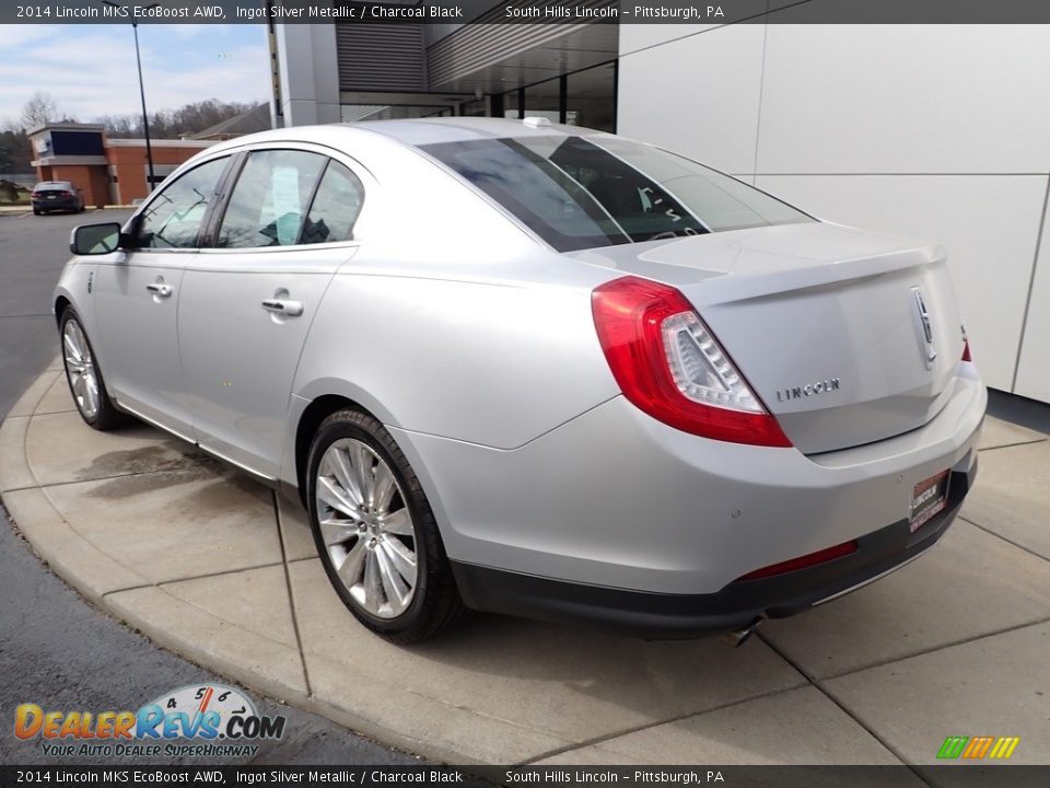 2014 Lincoln MKS EcoBoost AWD Ingot Silver Metallic / Charcoal Black Photo #2