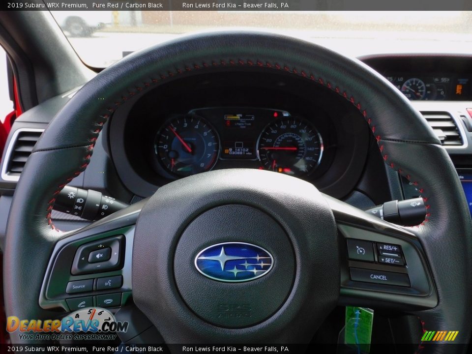 2019 Subaru WRX Premium Pure Red / Carbon Black Photo #20
