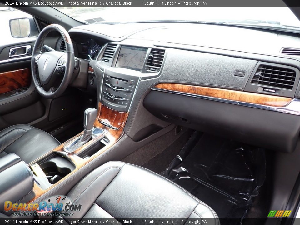 Charcoal Black Interior - 2014 Lincoln MKS EcoBoost AWD Photo #9