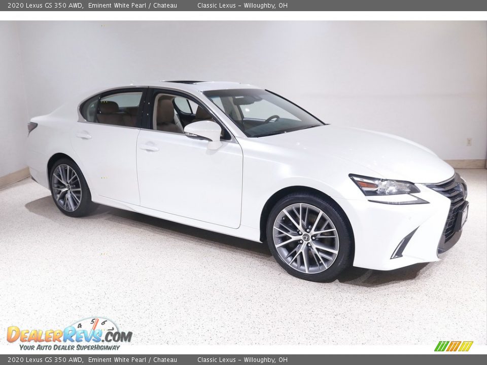 2020 Lexus GS 350 AWD Eminent White Pearl / Chateau Photo #1