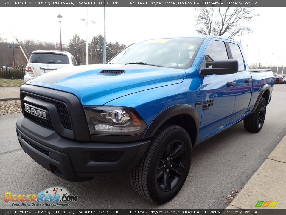 2021 Ram 1500 Classic Quad Cab 4x4 Hydro Blue Pearl / Black Photo #6