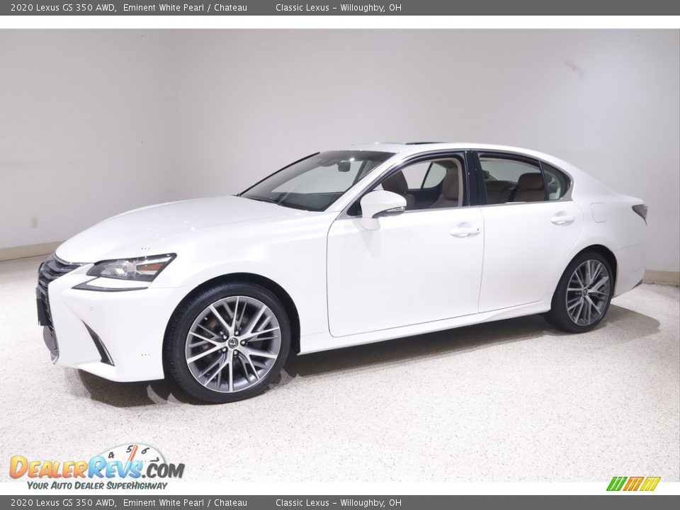 2020 Lexus GS 350 AWD Eminent White Pearl / Chateau Photo #3