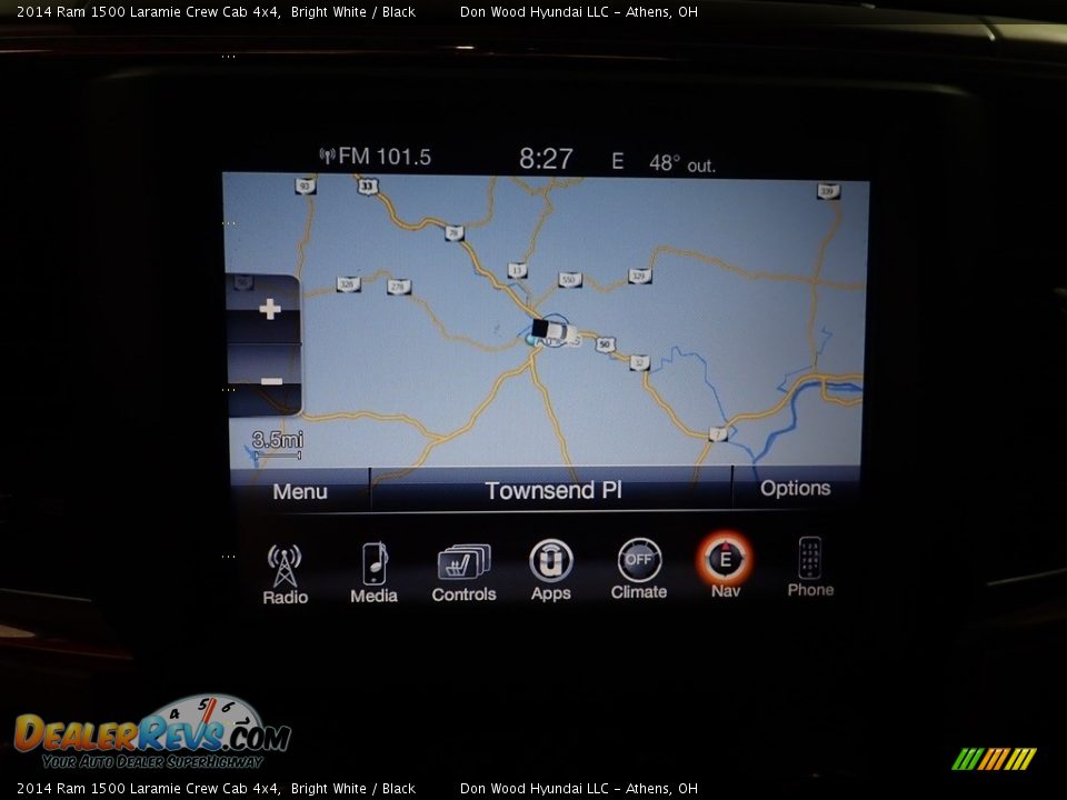 2014 Ram 1500 Laramie Crew Cab 4x4 Bright White / Black Photo #4