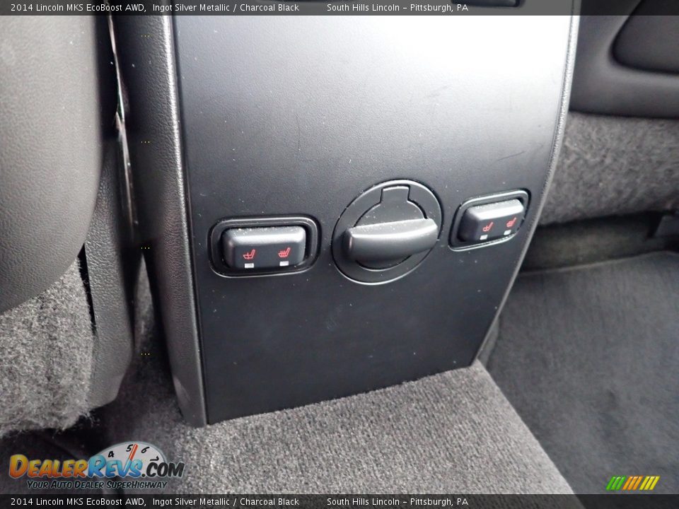 2014 Lincoln MKS EcoBoost AWD Ingot Silver Metallic / Charcoal Black Photo #15