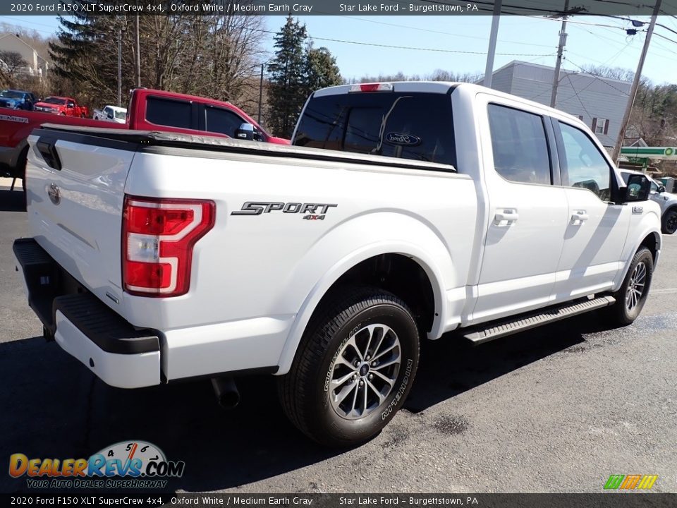 2020 Ford F150 XLT SuperCrew 4x4 Oxford White / Medium Earth Gray Photo #6