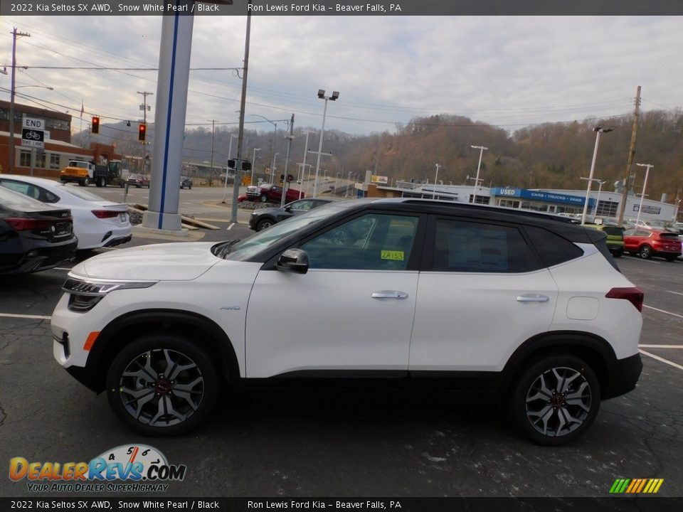 Snow White Pearl 2022 Kia Seltos SX AWD Photo #6