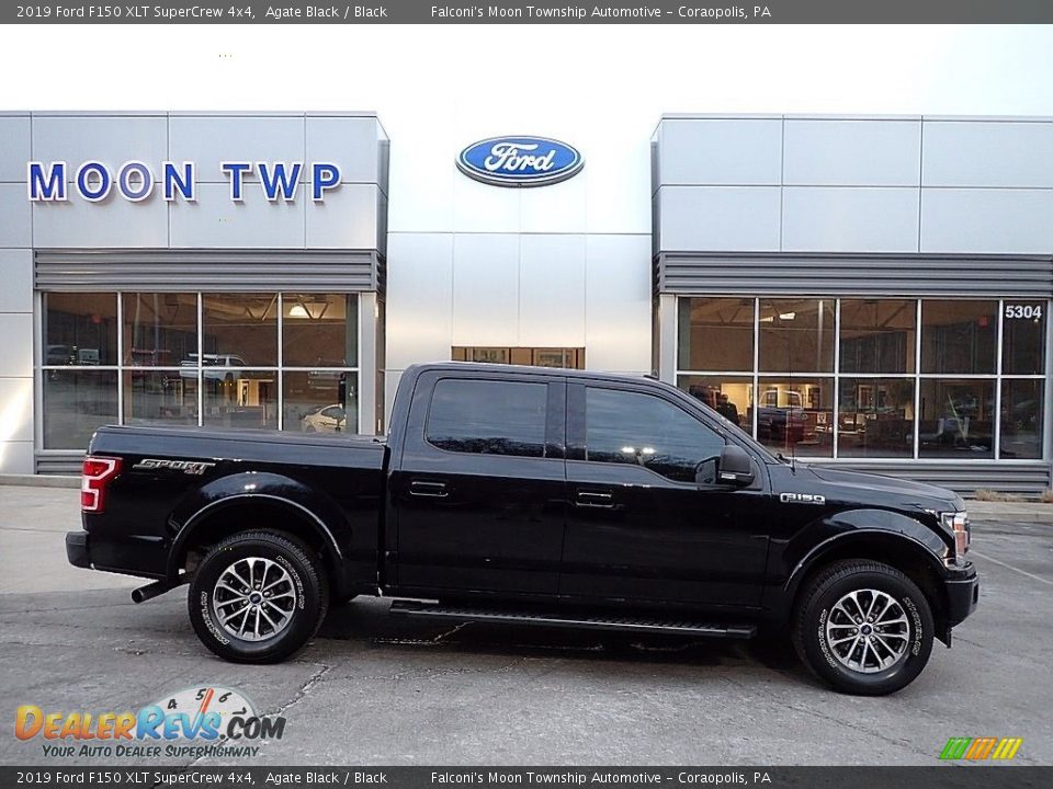 2019 Ford F150 XLT SuperCrew 4x4 Agate Black / Black Photo #1