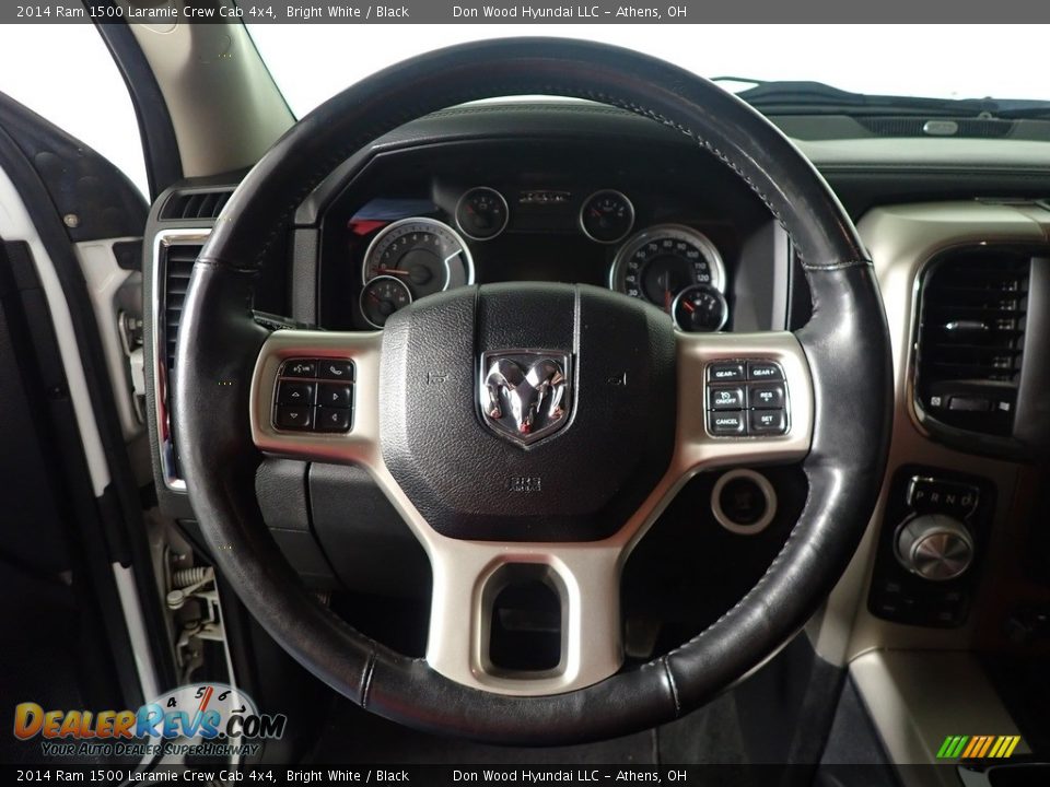 2014 Ram 1500 Laramie Crew Cab 4x4 Bright White / Black Photo #29