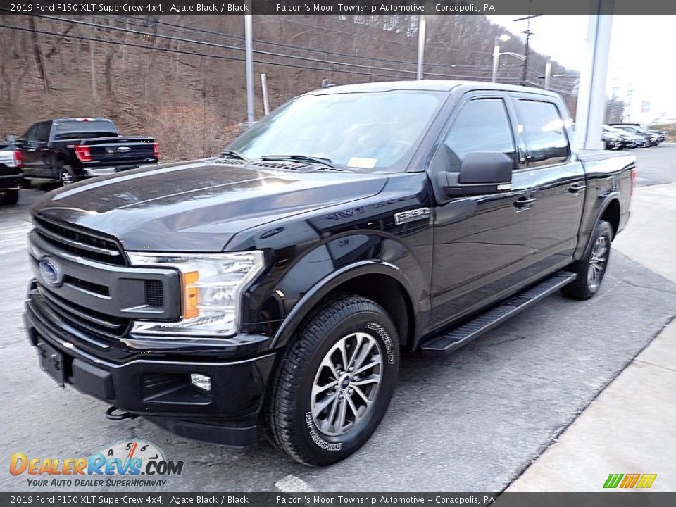 2019 Ford F150 XLT SuperCrew 4x4 Agate Black / Black Photo #6