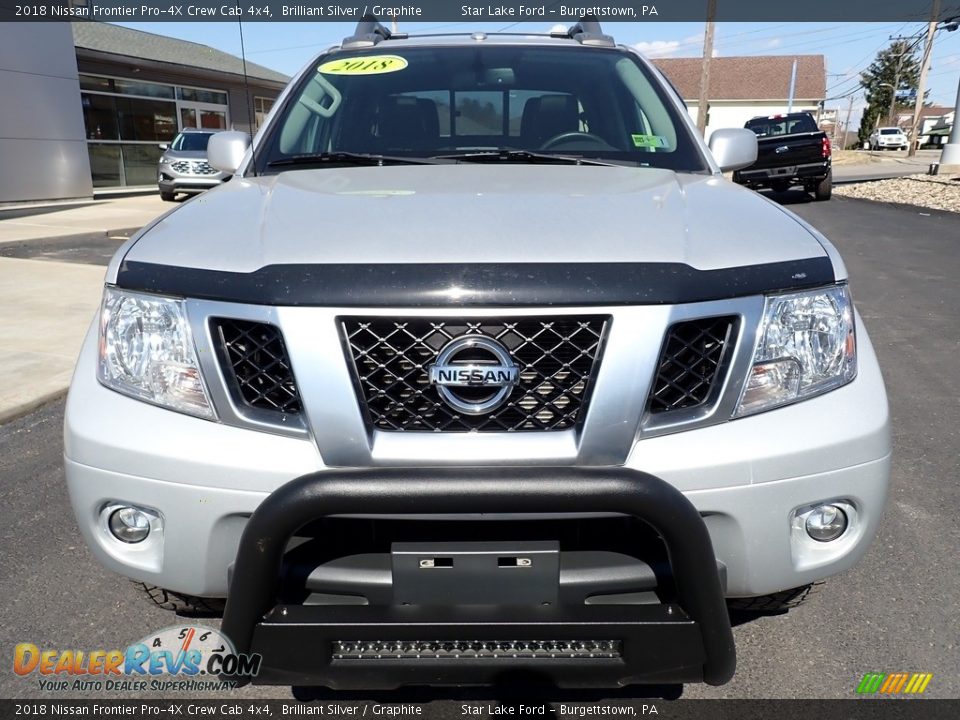 2018 Nissan Frontier Pro-4X Crew Cab 4x4 Brilliant Silver / Graphite Photo #8