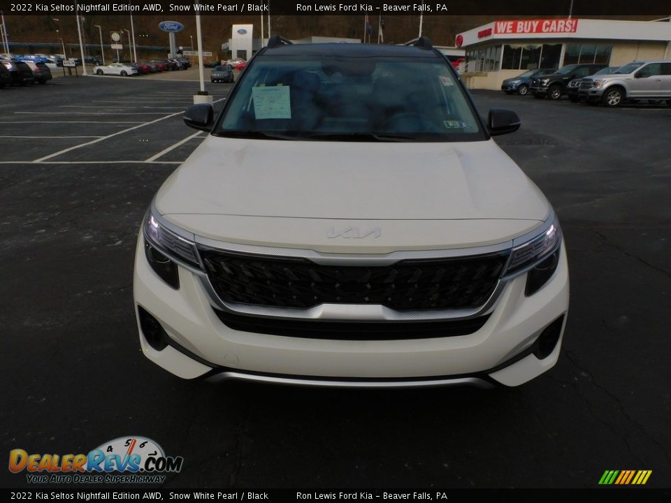 2022 Kia Seltos Nightfall Edition AWD Snow White Pearl / Black Photo #8