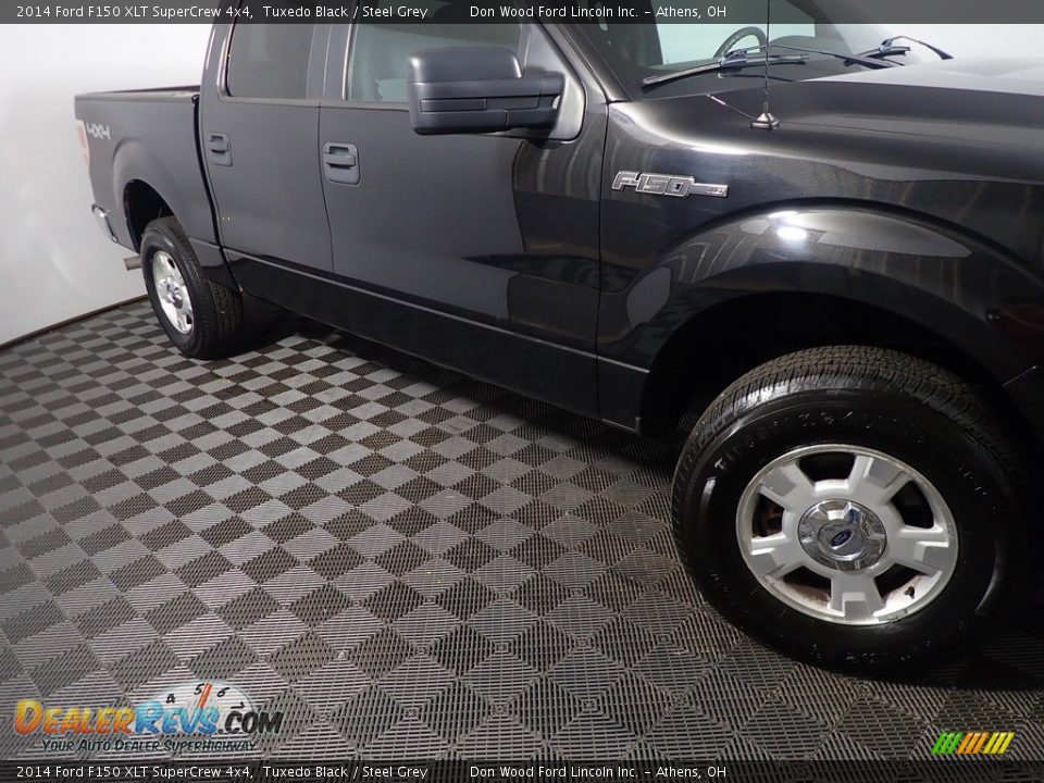 2014 Ford F150 XLT SuperCrew 4x4 Tuxedo Black / Steel Grey Photo #3