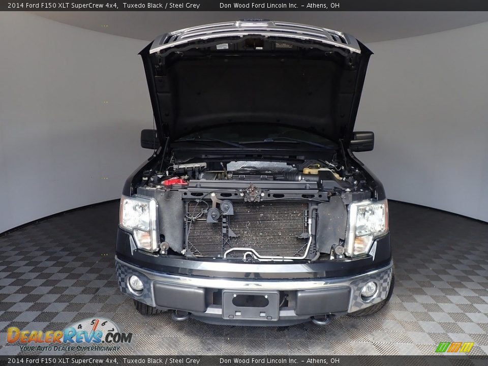 2014 Ford F150 XLT SuperCrew 4x4 Tuxedo Black / Steel Grey Photo #5