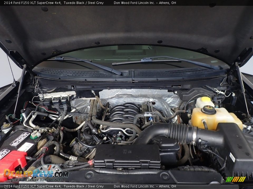 2014 Ford F150 XLT SuperCrew 4x4 Tuxedo Black / Steel Grey Photo #6
