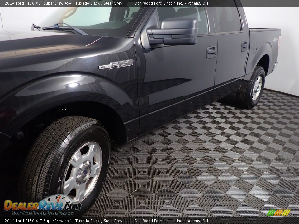 2014 Ford F150 XLT SuperCrew 4x4 Tuxedo Black / Steel Grey Photo #9