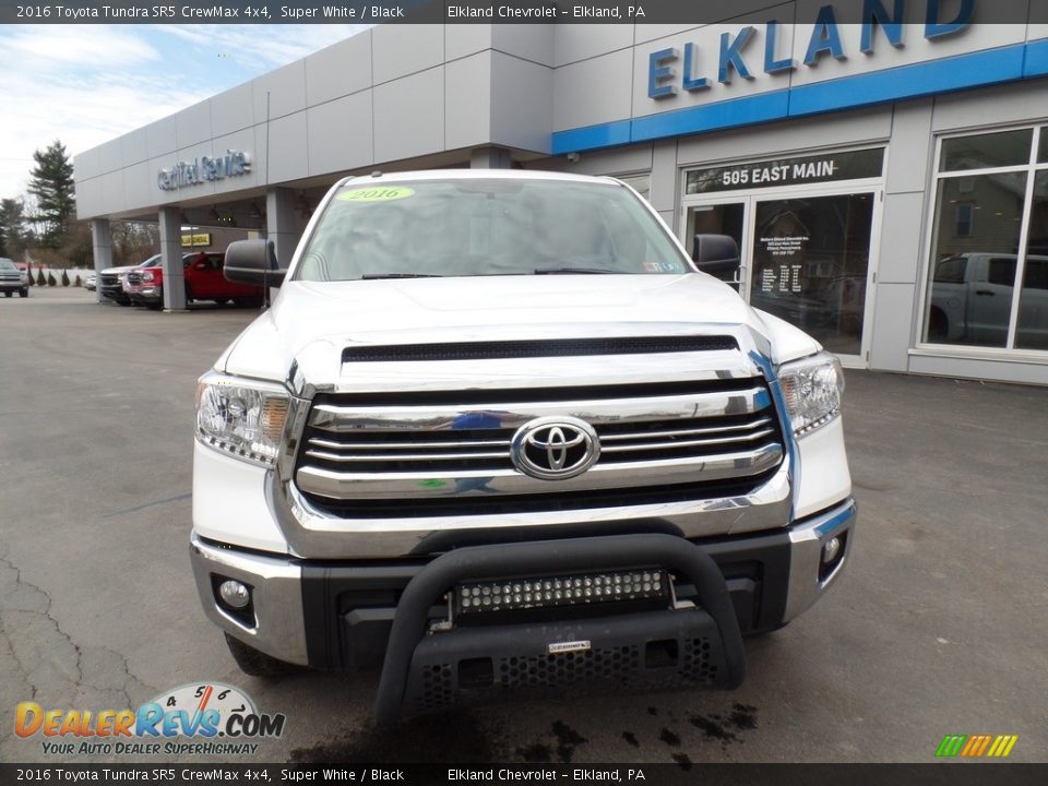 2016 Toyota Tundra SR5 CrewMax 4x4 Super White / Black Photo #3