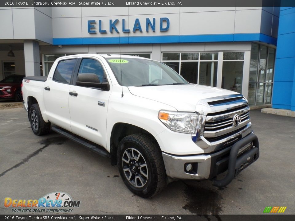 2016 Toyota Tundra SR5 CrewMax 4x4 Super White / Black Photo #4