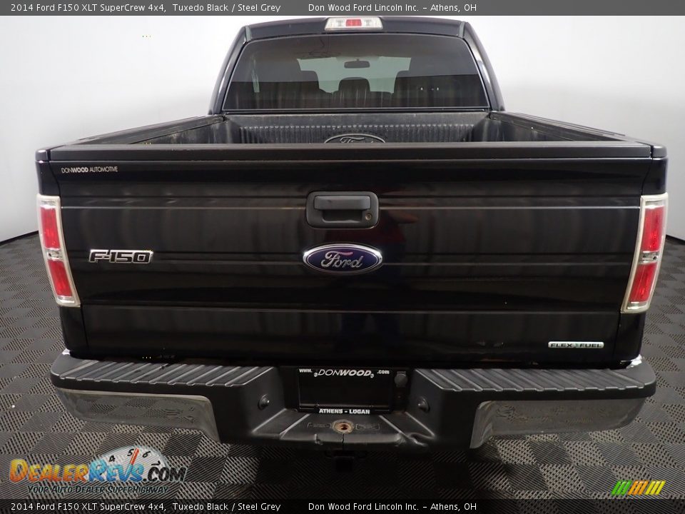 2014 Ford F150 XLT SuperCrew 4x4 Tuxedo Black / Steel Grey Photo #12