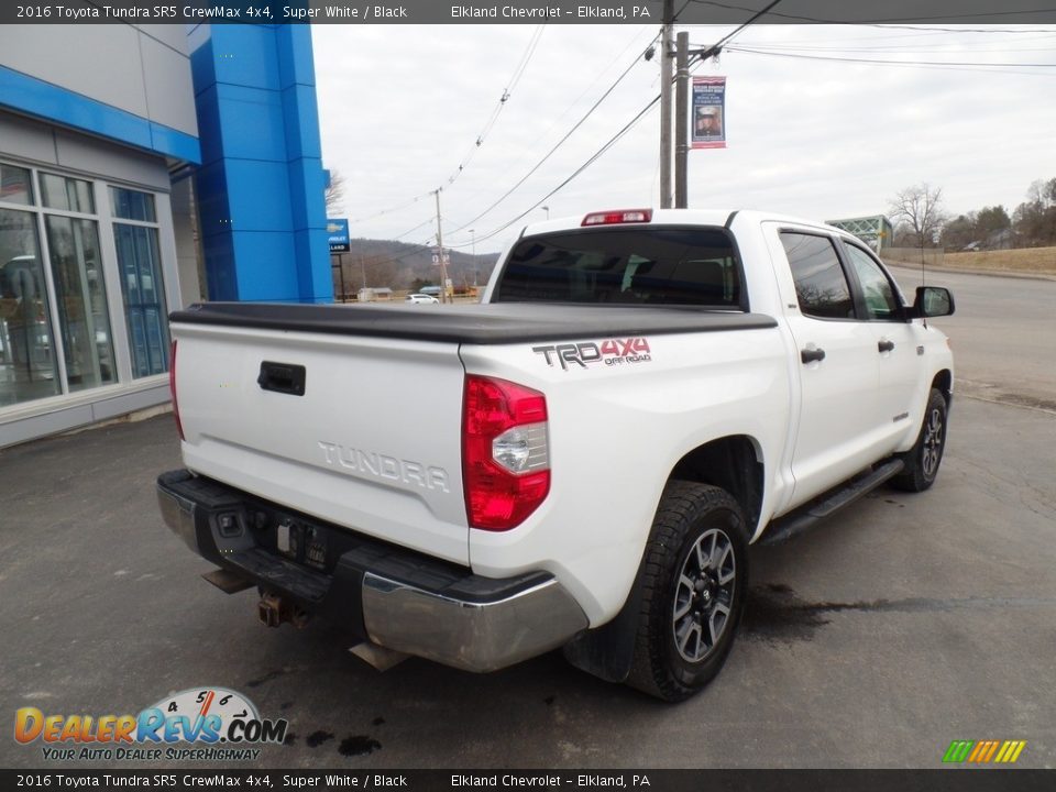 2016 Toyota Tundra SR5 CrewMax 4x4 Super White / Black Photo #7