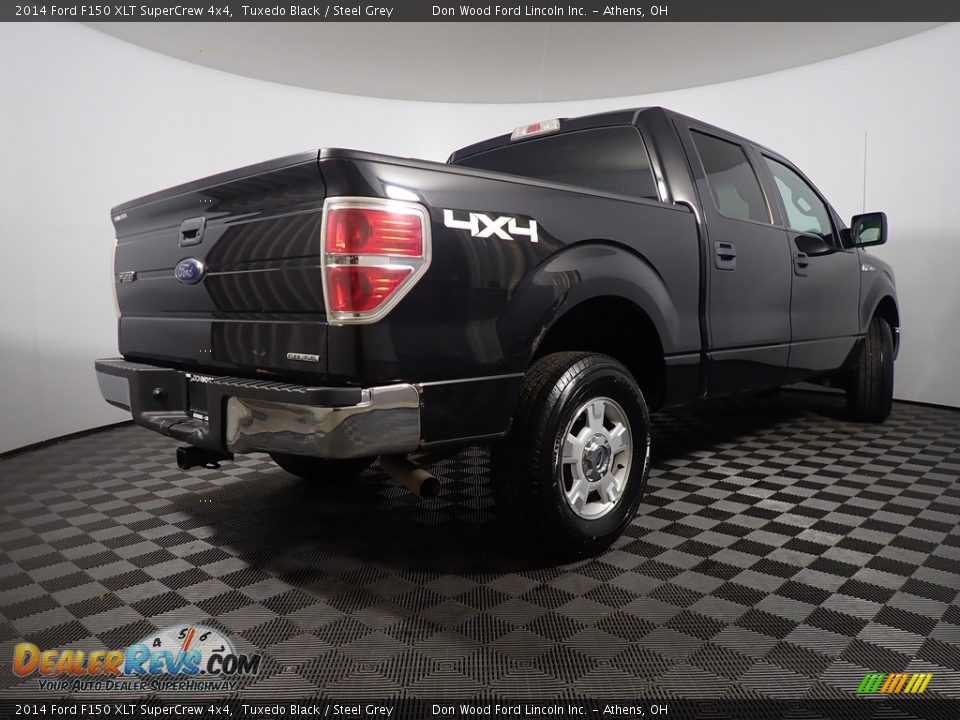 2014 Ford F150 XLT SuperCrew 4x4 Tuxedo Black / Steel Grey Photo #14
