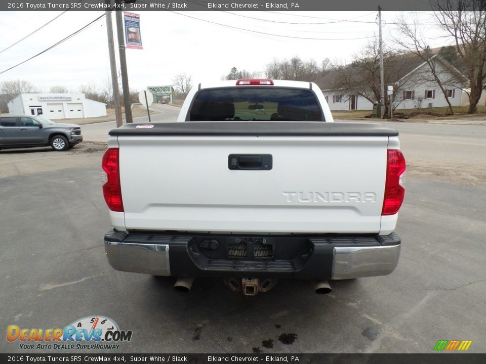 2016 Toyota Tundra SR5 CrewMax 4x4 Super White / Black Photo #8