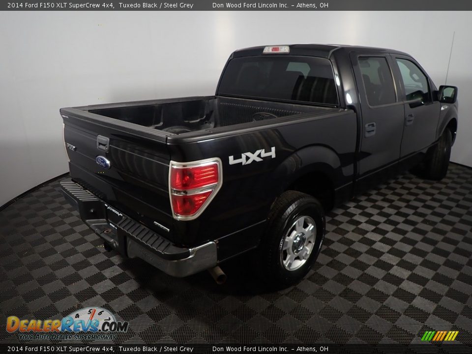 2014 Ford F150 XLT SuperCrew 4x4 Tuxedo Black / Steel Grey Photo #15