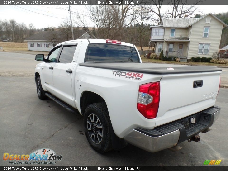 2016 Toyota Tundra SR5 CrewMax 4x4 Super White / Black Photo #9