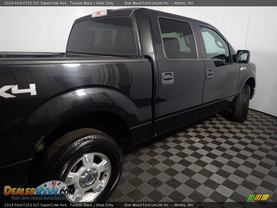 2014 Ford F150 XLT SuperCrew 4x4 Tuxedo Black / Steel Grey Photo #17