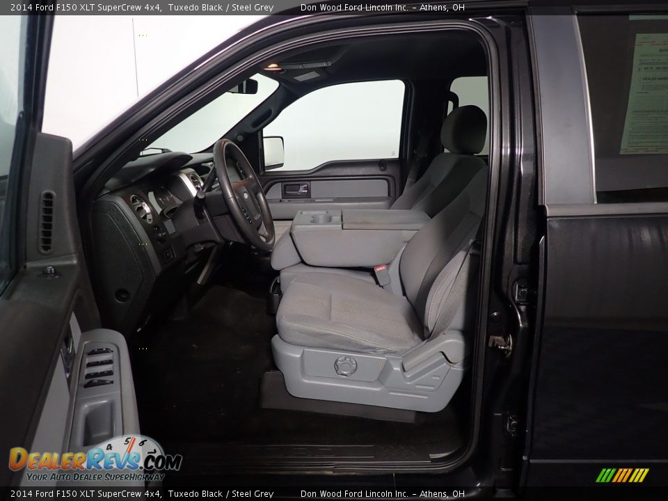 2014 Ford F150 XLT SuperCrew 4x4 Tuxedo Black / Steel Grey Photo #20