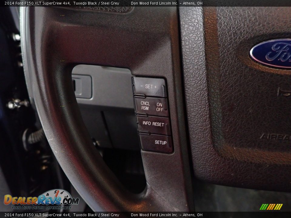 2014 Ford F150 XLT SuperCrew 4x4 Tuxedo Black / Steel Grey Photo #27