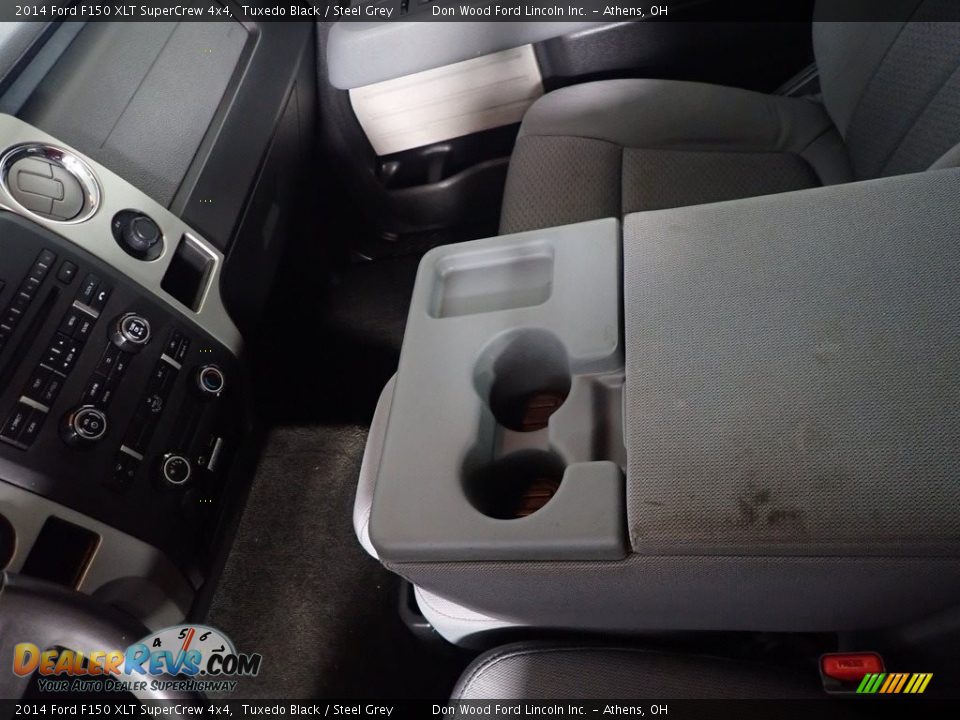2014 Ford F150 XLT SuperCrew 4x4 Tuxedo Black / Steel Grey Photo #31