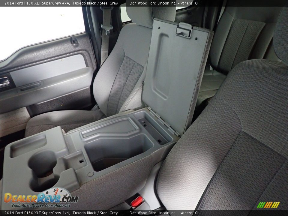 2014 Ford F150 XLT SuperCrew 4x4 Tuxedo Black / Steel Grey Photo #32