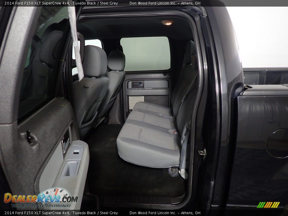 2014 Ford F150 XLT SuperCrew 4x4 Tuxedo Black / Steel Grey Photo #34