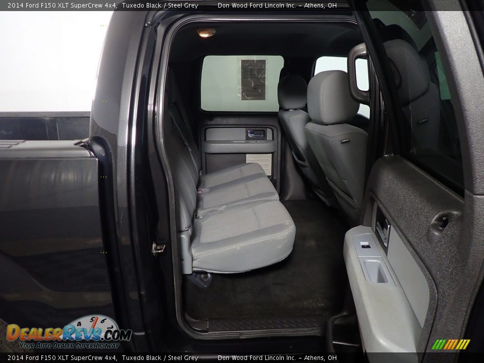 2014 Ford F150 XLT SuperCrew 4x4 Tuxedo Black / Steel Grey Photo #36