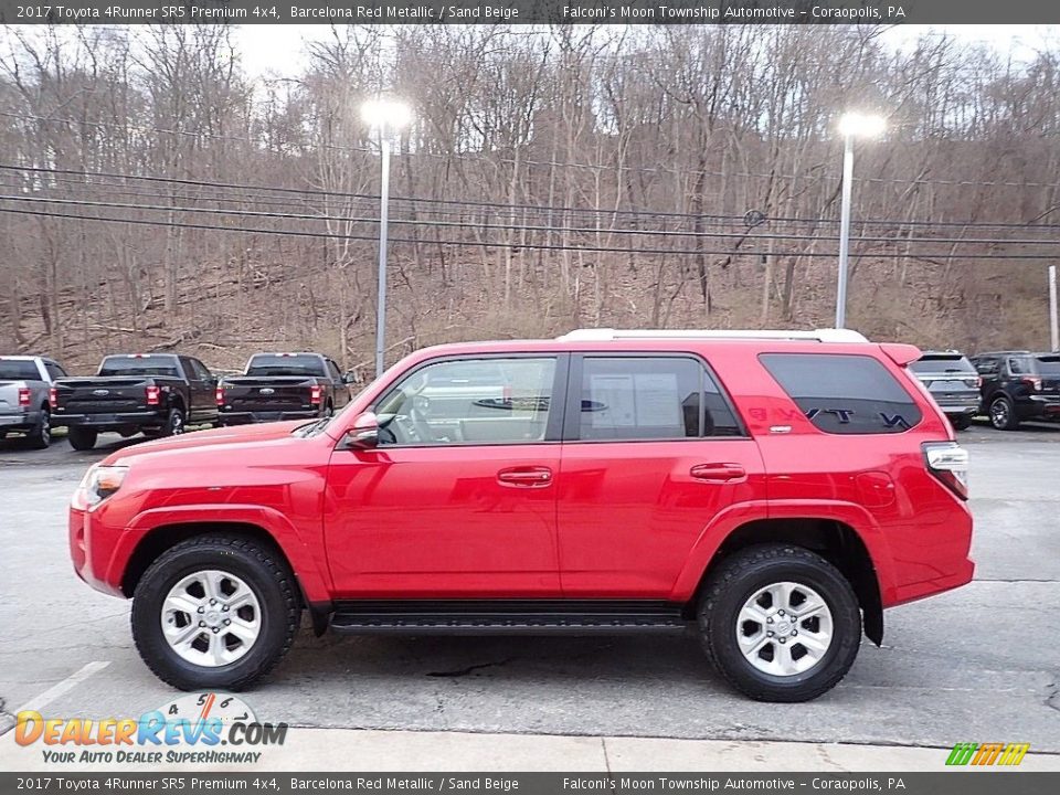 2017 Toyota 4Runner SR5 Premium 4x4 Barcelona Red Metallic / Sand Beige Photo #6