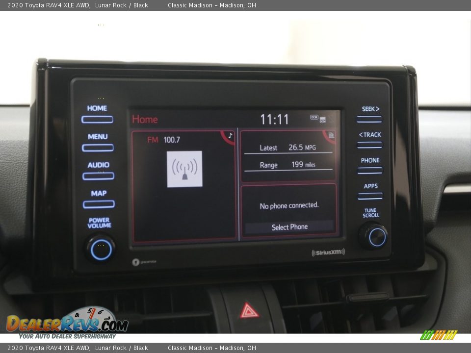 2020 Toyota RAV4 XLE AWD Lunar Rock / Black Photo #10