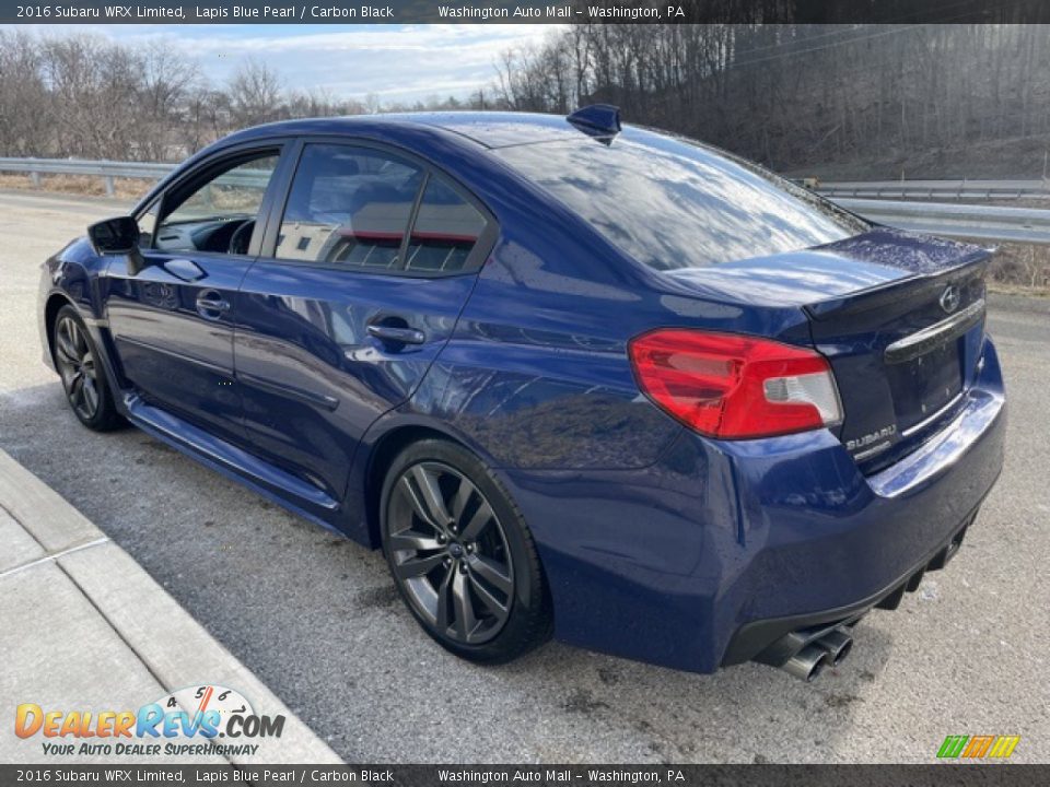 2016 Subaru WRX Limited Lapis Blue Pearl / Carbon Black Photo #2