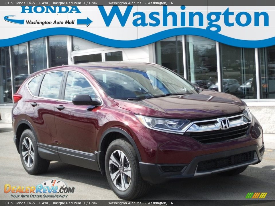 2019 Honda CR-V LX AWD Basque Red Pearl II / Gray Photo #1